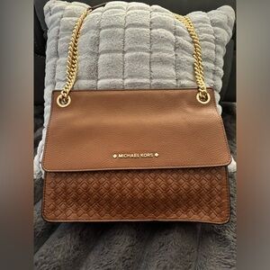 Michael Kors Tan convertible chain bag